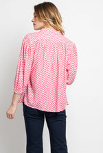 blouse géométrie rose cambronne dos