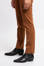 pantalon lize brown detail