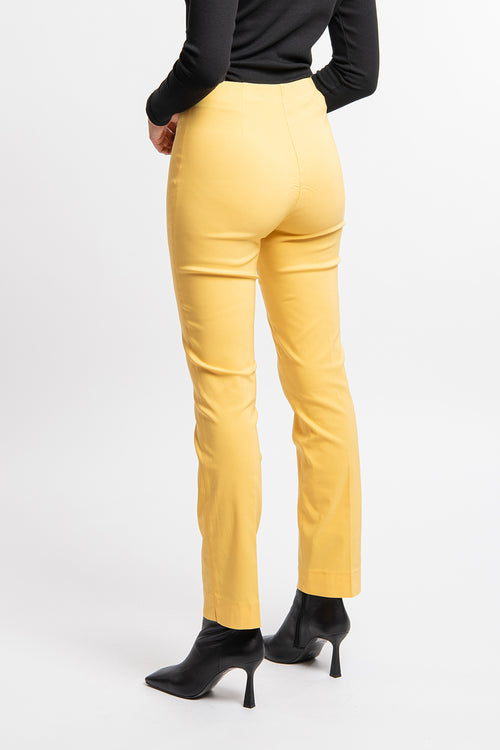 pantalon jaune moutarde lize