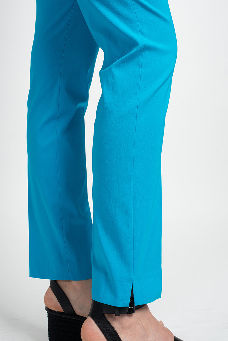 pantalon turquoise lize detail